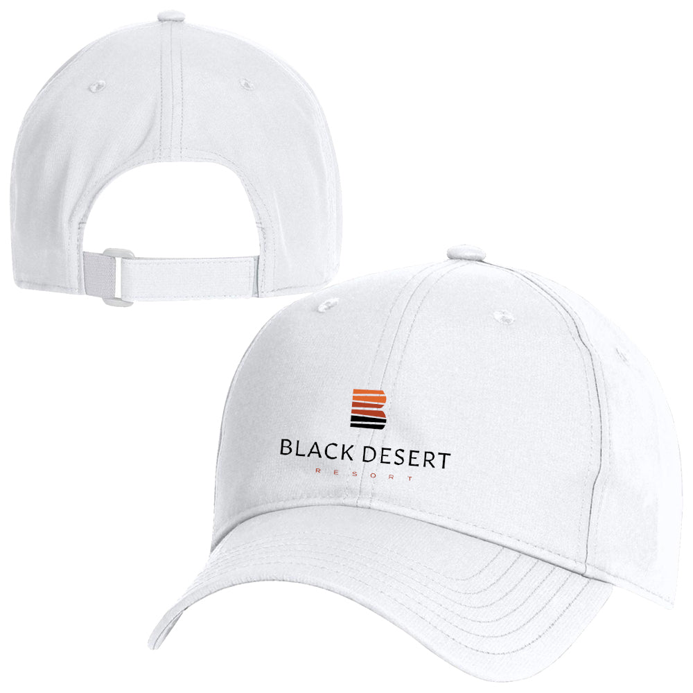 Black Desert Under Armour Performance 2.0 Adjustable Cap (White)