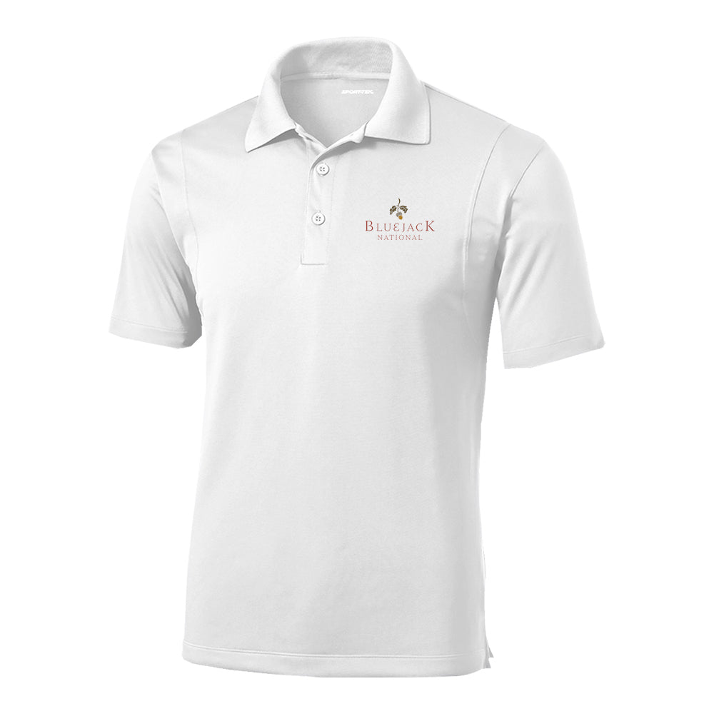Bluejack Sport-Tek® Micropique Sport-Wick® Polo (White)