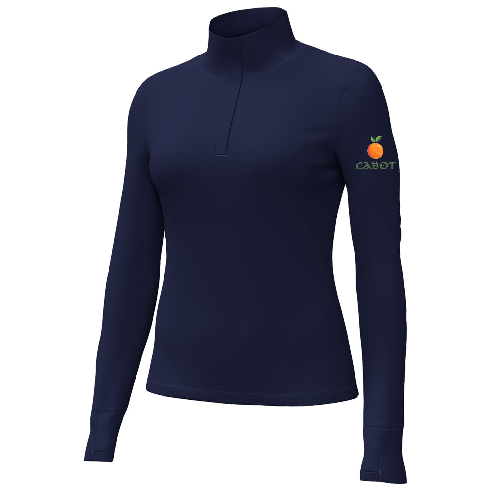 Cabot Womens Under Armour Motion 1/4 Zip (Navy)