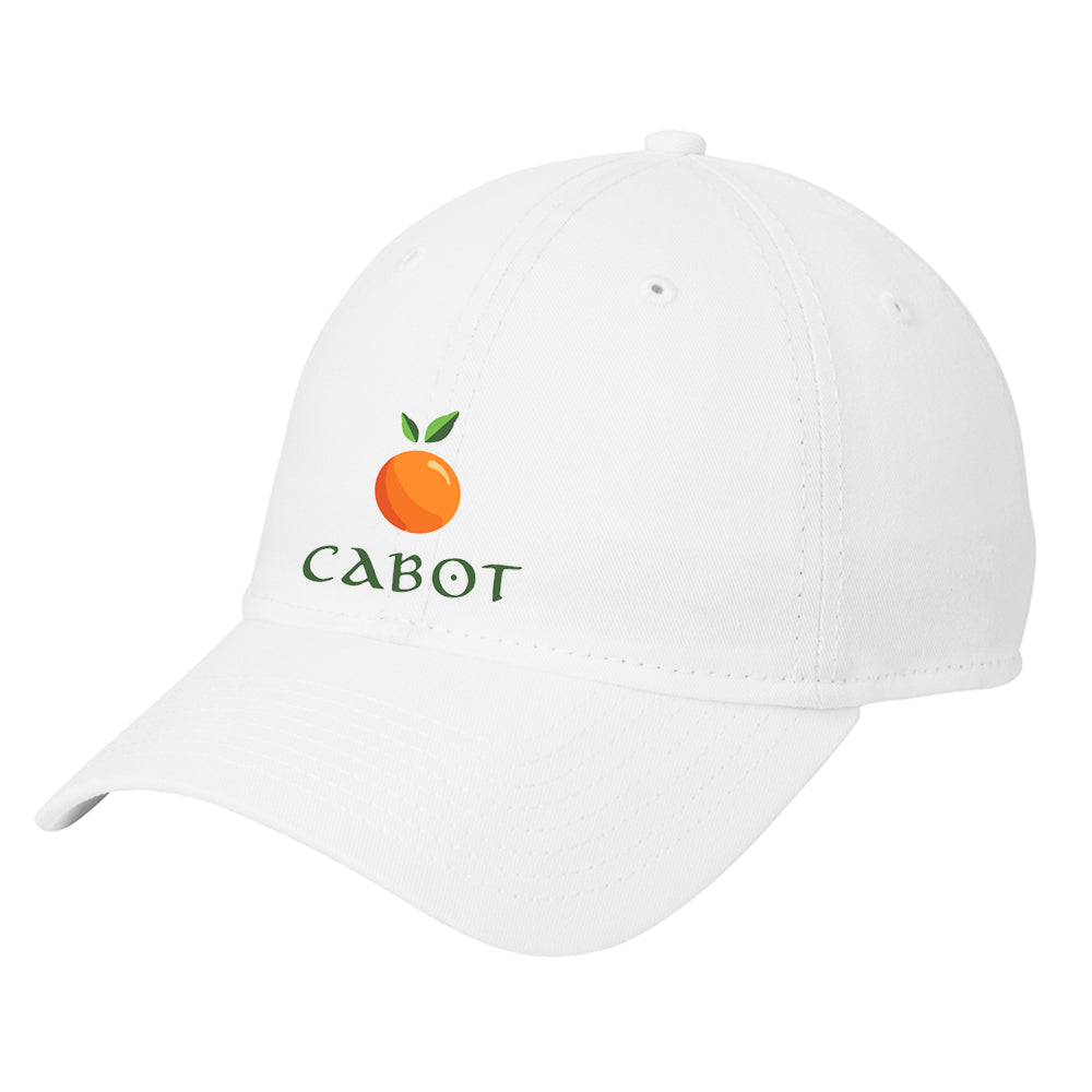 Cabot New Era® Adjustable Unstructured Cap (White)