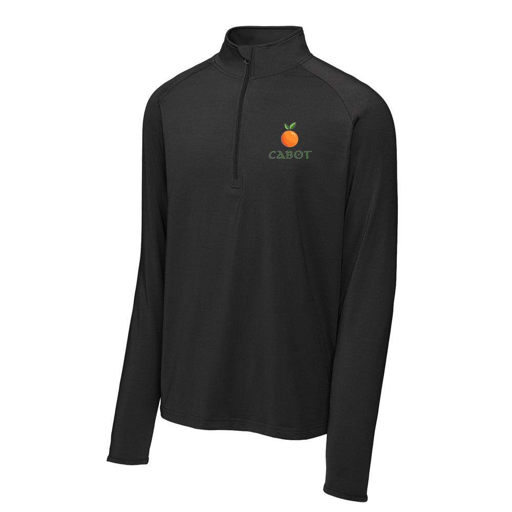Cabot Sport-Tek® Sport-Wick® Stretch 1/4-Zip Pullover (Black)