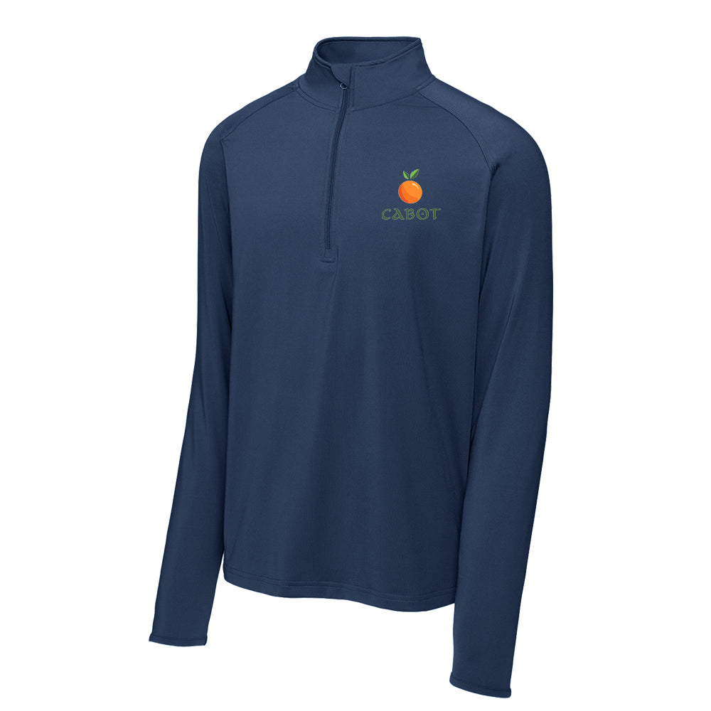 Cabot Sport-Tek® Sport-Wick® Stretch 1/4-Zip Pullover (Navy)