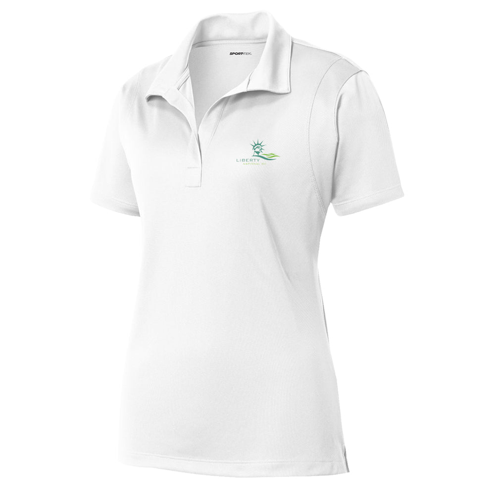 Liberty National Sport-Tek® Women's Micropique Sport-Wick® Polo (White)