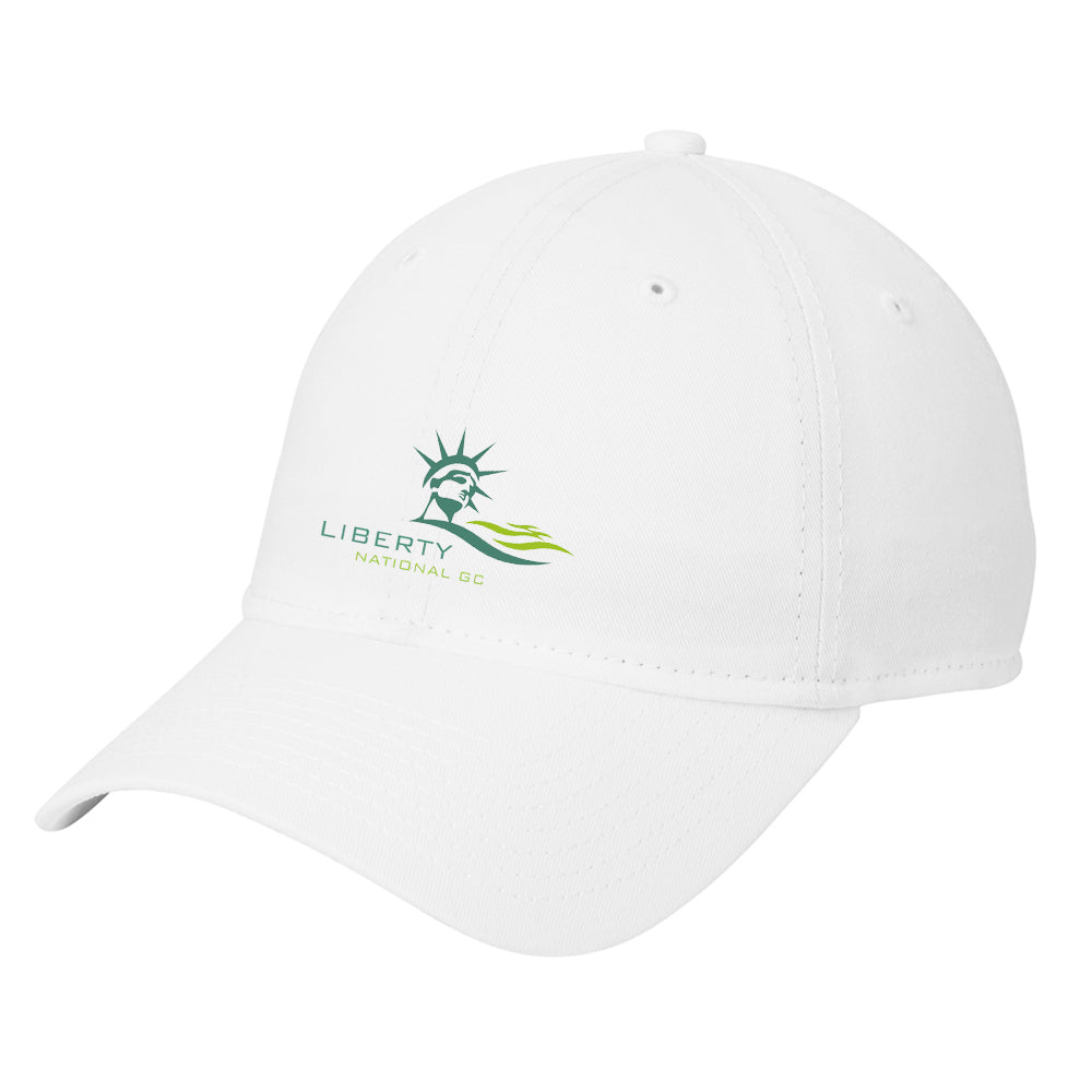 Liberty National New Era® Adjustable Unstructured Cap (White)