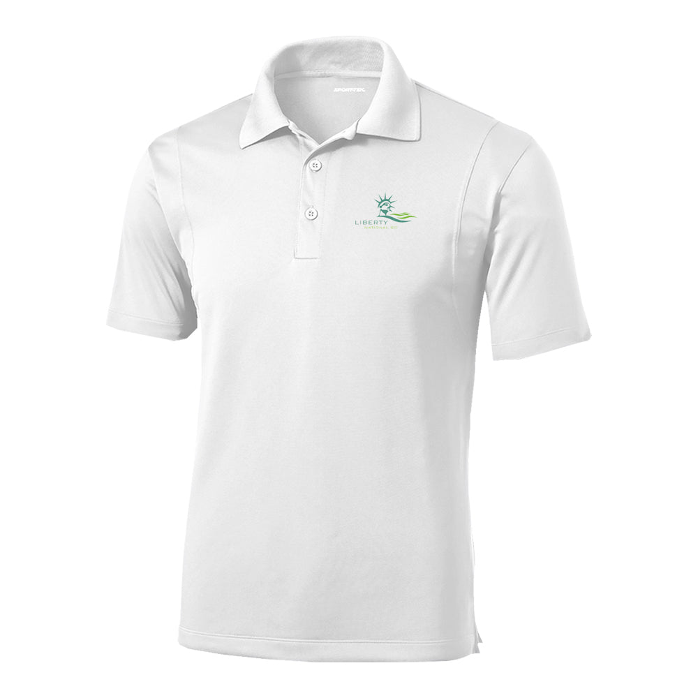 Liberty National Sport-Tek® Micropique Sport-Wick® Polo (White)