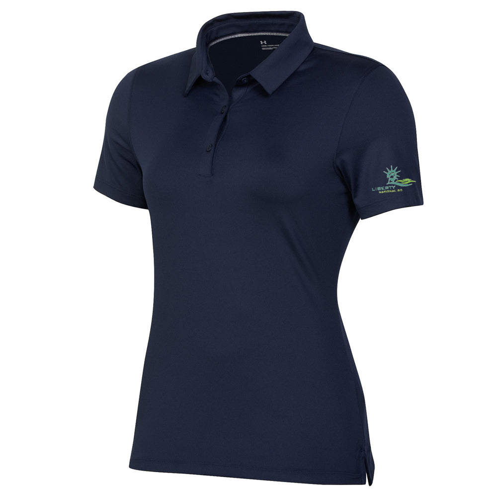 Liberty National Under Armour Womens Performance Polo( Navy)