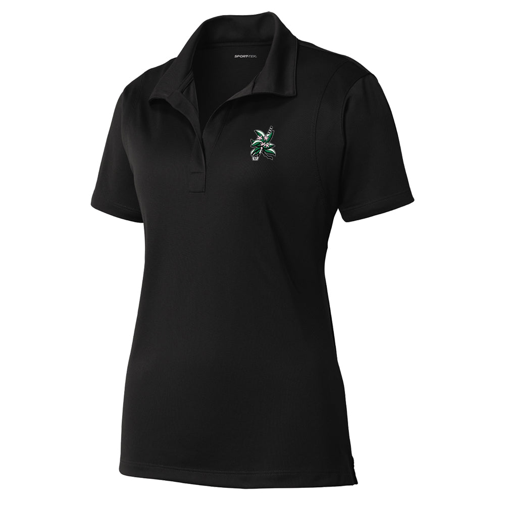 Laurel Valley Sport-Tek® Women's Micropique Sport-Wick® Polo (Black)