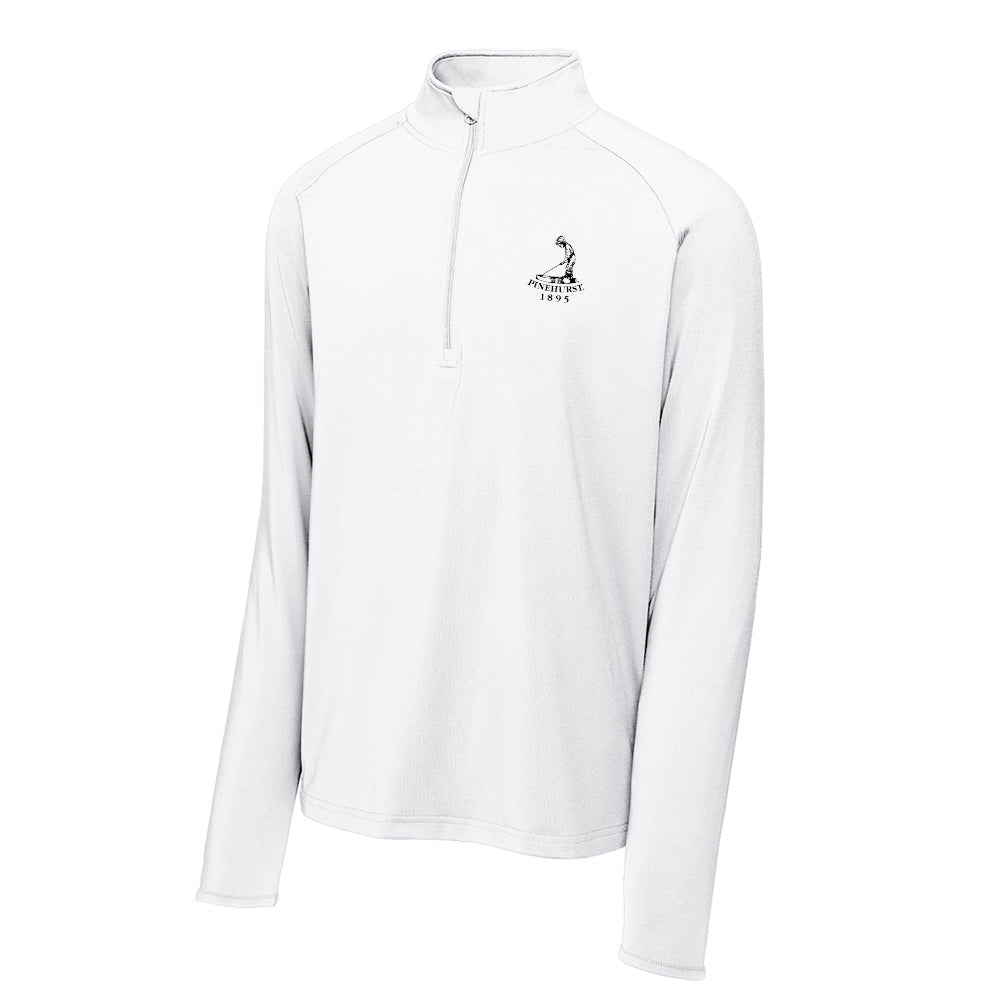 Pinehurst Sport-Tek® Sport-Wick® Stretch 1/4-Zip Pullover (White)