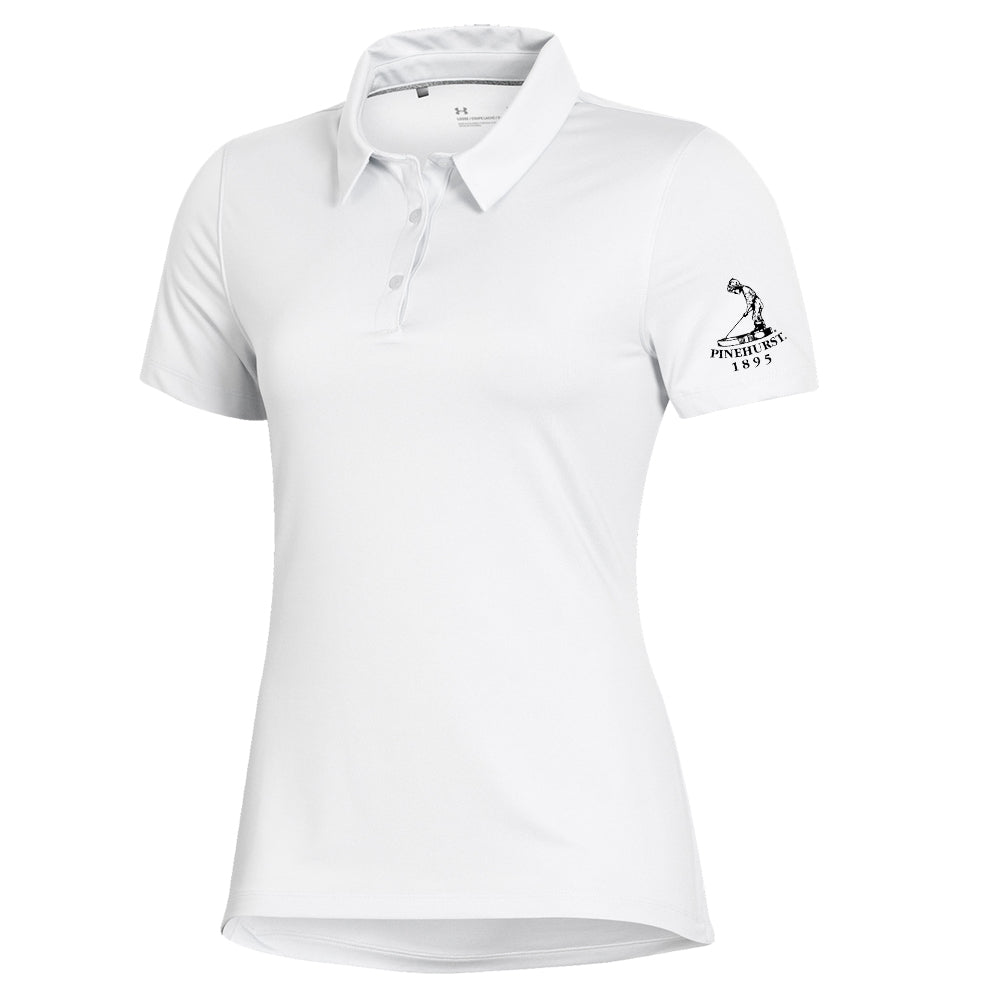 Pinehurst Under Armour Womens Performance Polo(White)