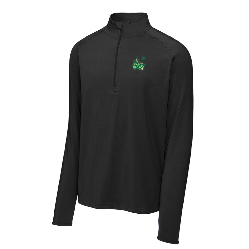 TPC Sawgrass Sport-Tek® Sport-Wick® Stretch 1/4-Zip Pullover (Black)