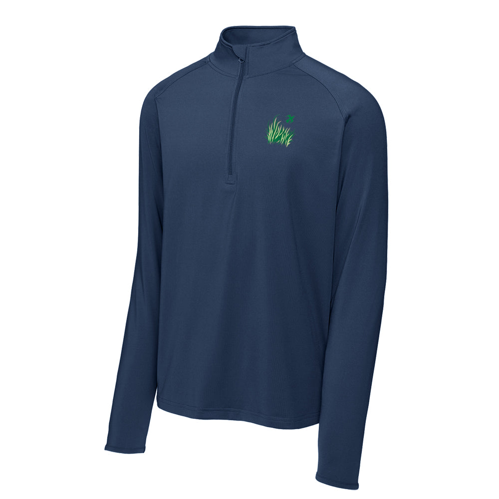 TPC Sawgrass Sport-Tek® Sport-Wick® Stretch 1/4-Zip Pullover (Navy)