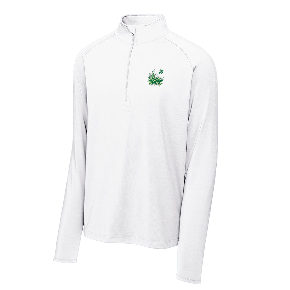TPC Sawgrass Sport-Tek® Sport-Wick® Stretch 1/4-Zip Pullover (White)