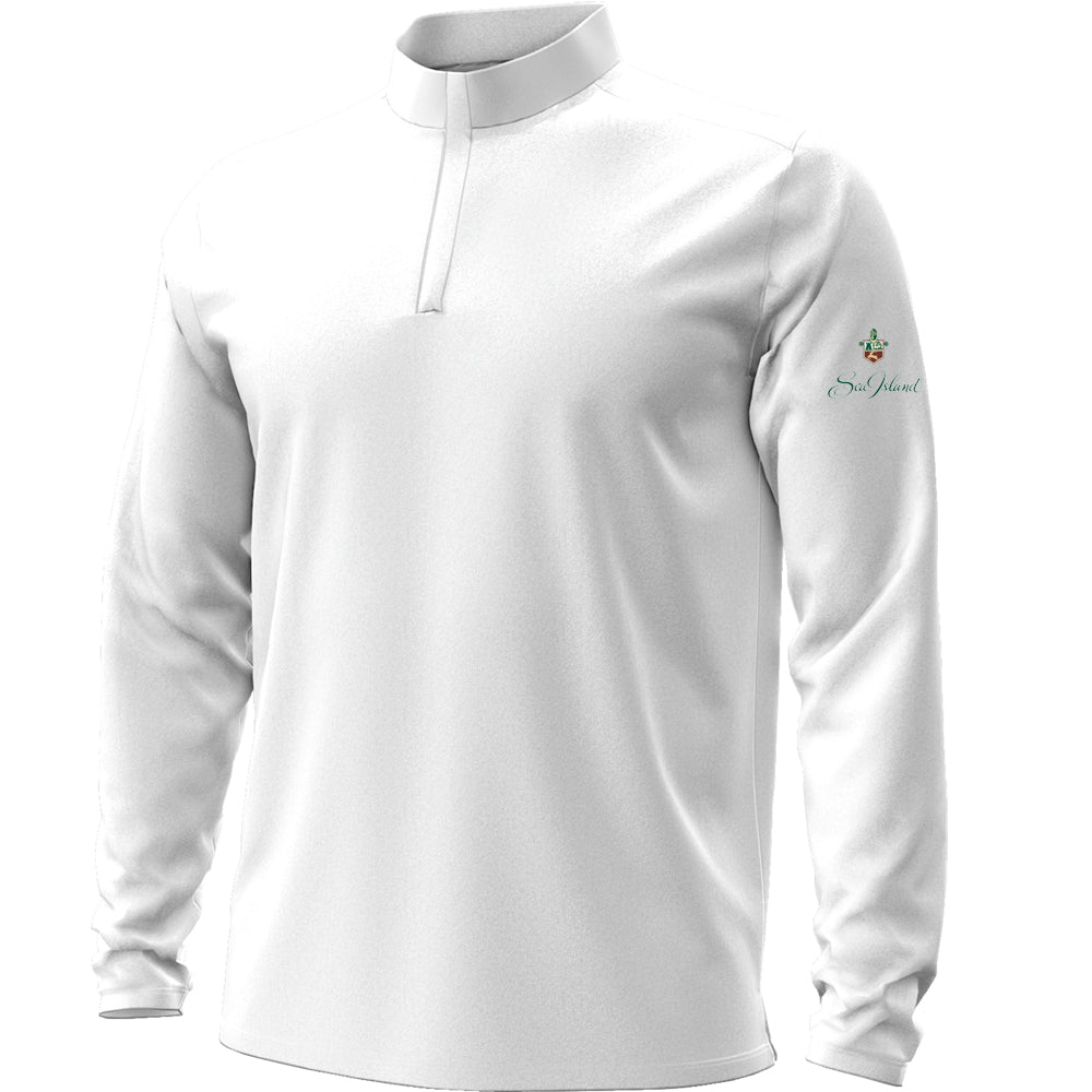 Sea Island Under Armour Motion Quarter Zip (White)
