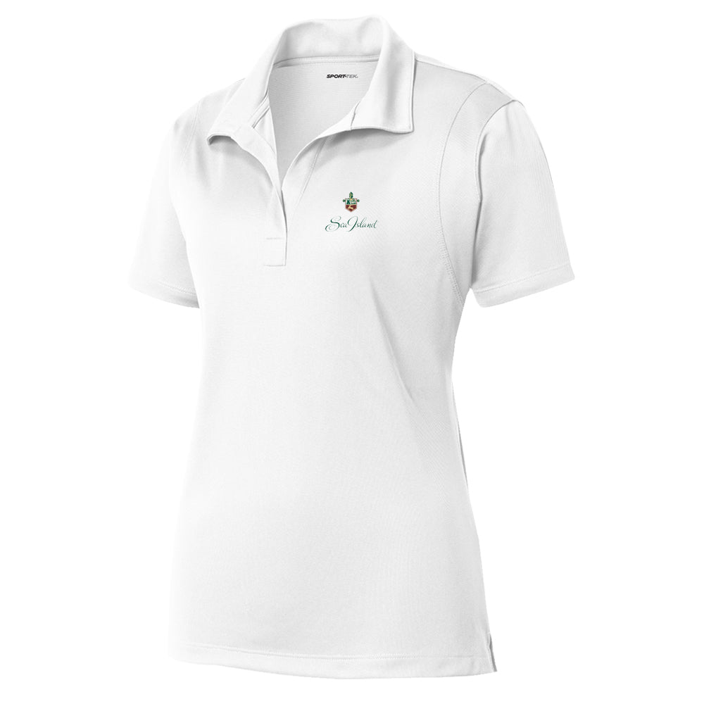 Sea Island Sport-Tek® Women's Micropique Sport-Wick® Polo (White)