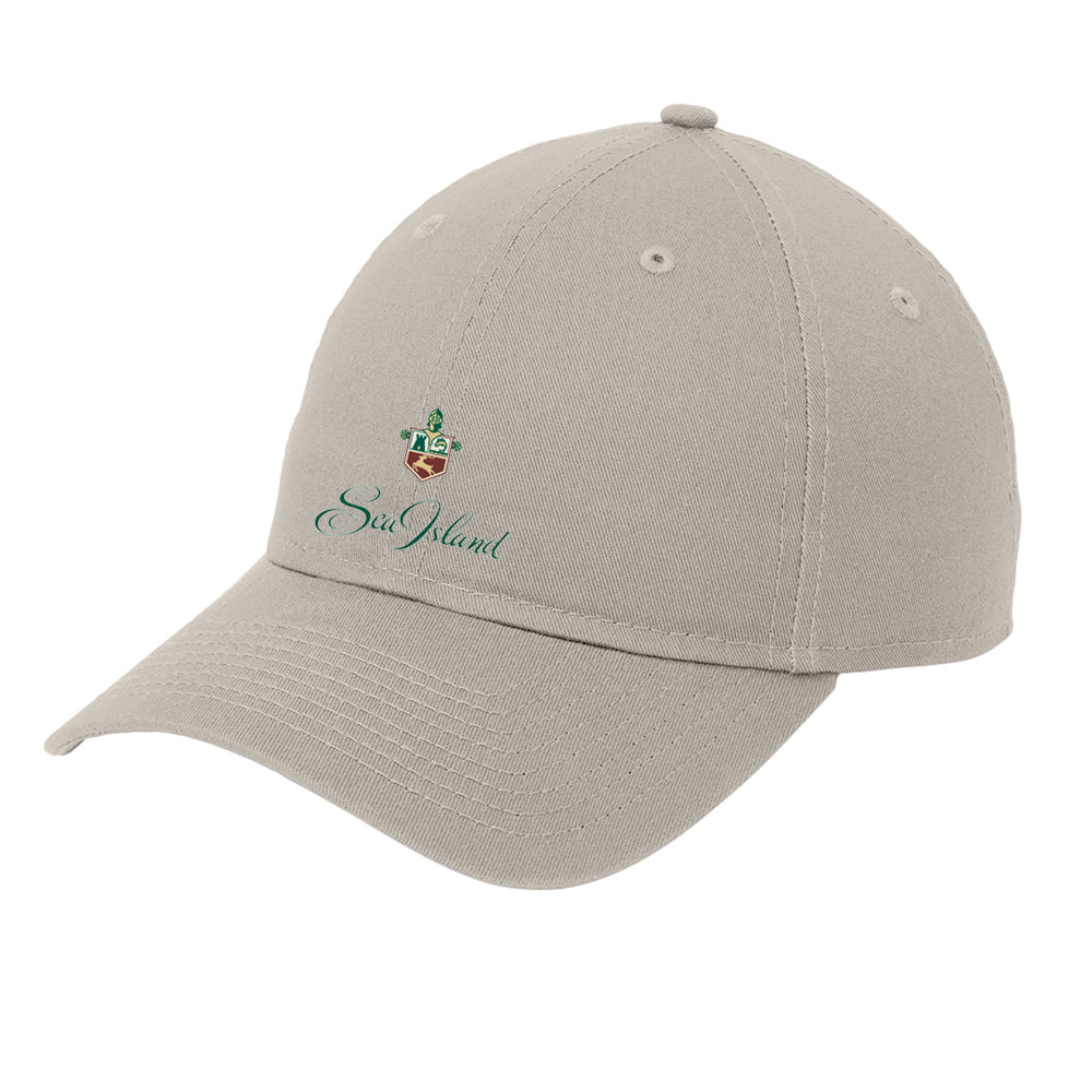 Sea Island New Era® Adjustable Unstructured Cap (Khaki)