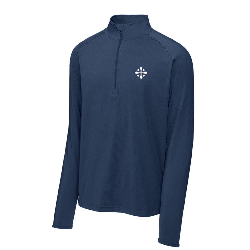 McLemore Sport-Tek® Sport-Wick® Stretch 1/4-Zip Pullover (Navy)