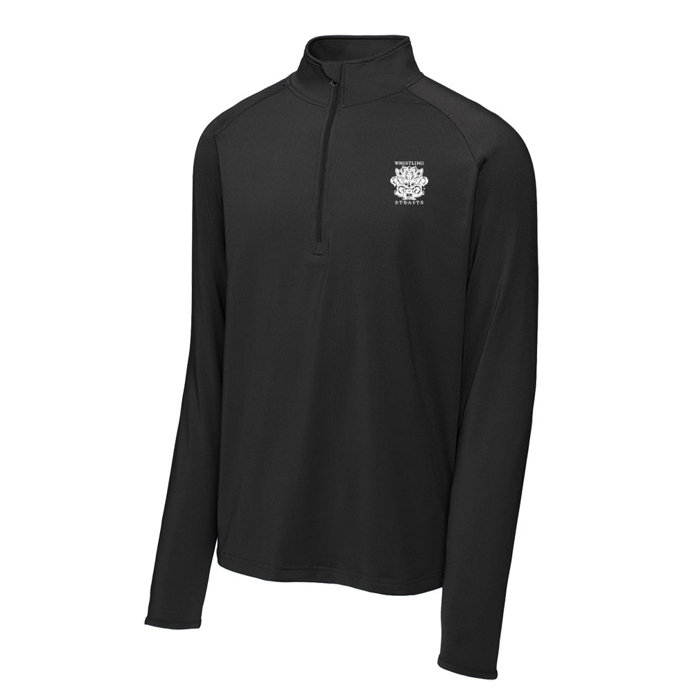 Whistling Straits Sport-Tek® Sport-Wick® Stretch 1/4-Zip Pullover (Black)