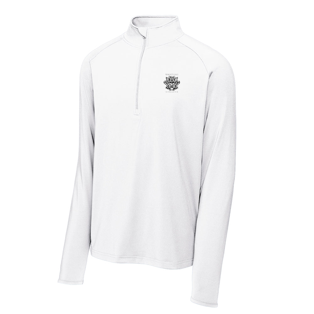 Whistling Straits Sport-Tek® Sport-Wick® Stretch 1/4-Zip Pullover (White)