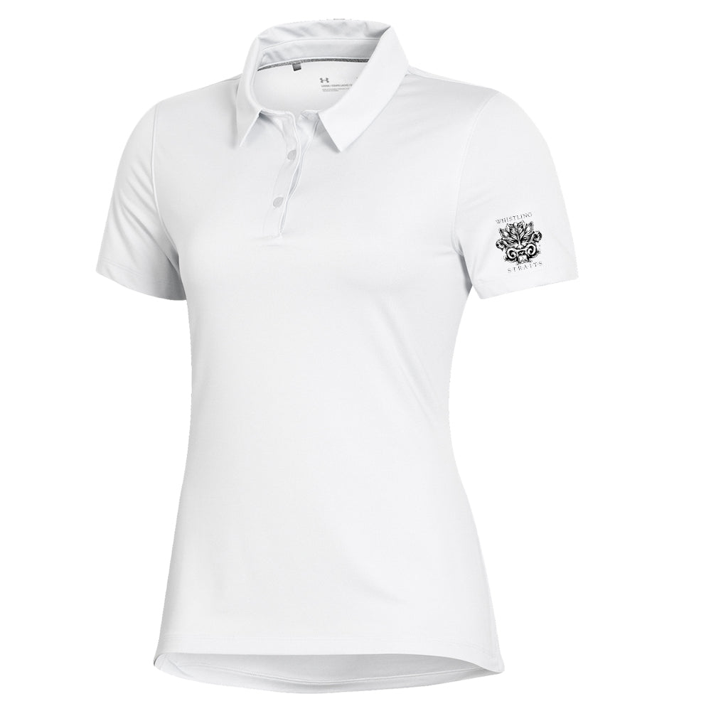 Whistling Straits Under Armour Womens Performance Polo(White)