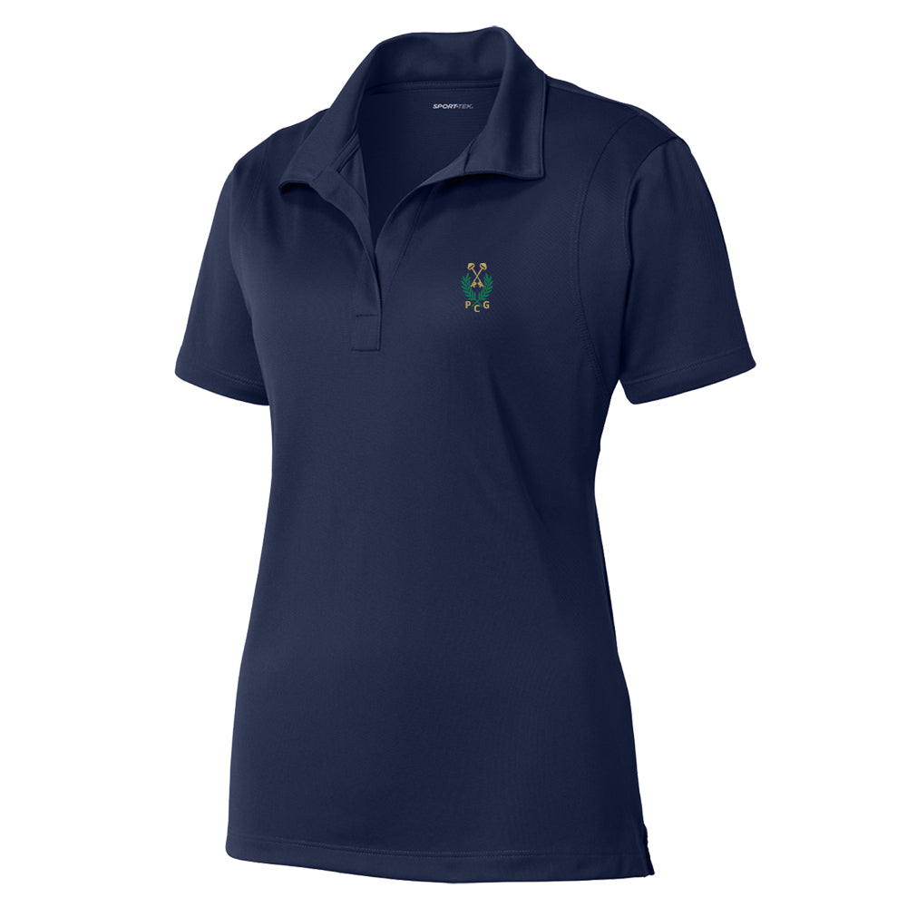 Peachtree Golf Club Sport-Tek® Women's Micropique Sport-Wick® Polo (Navy)