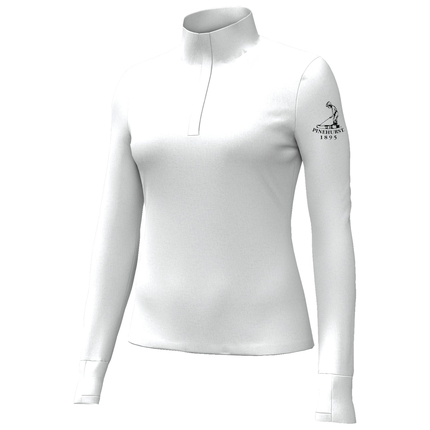 Pinehurst Womens Under Armour Motion 1/4 Zip (White)