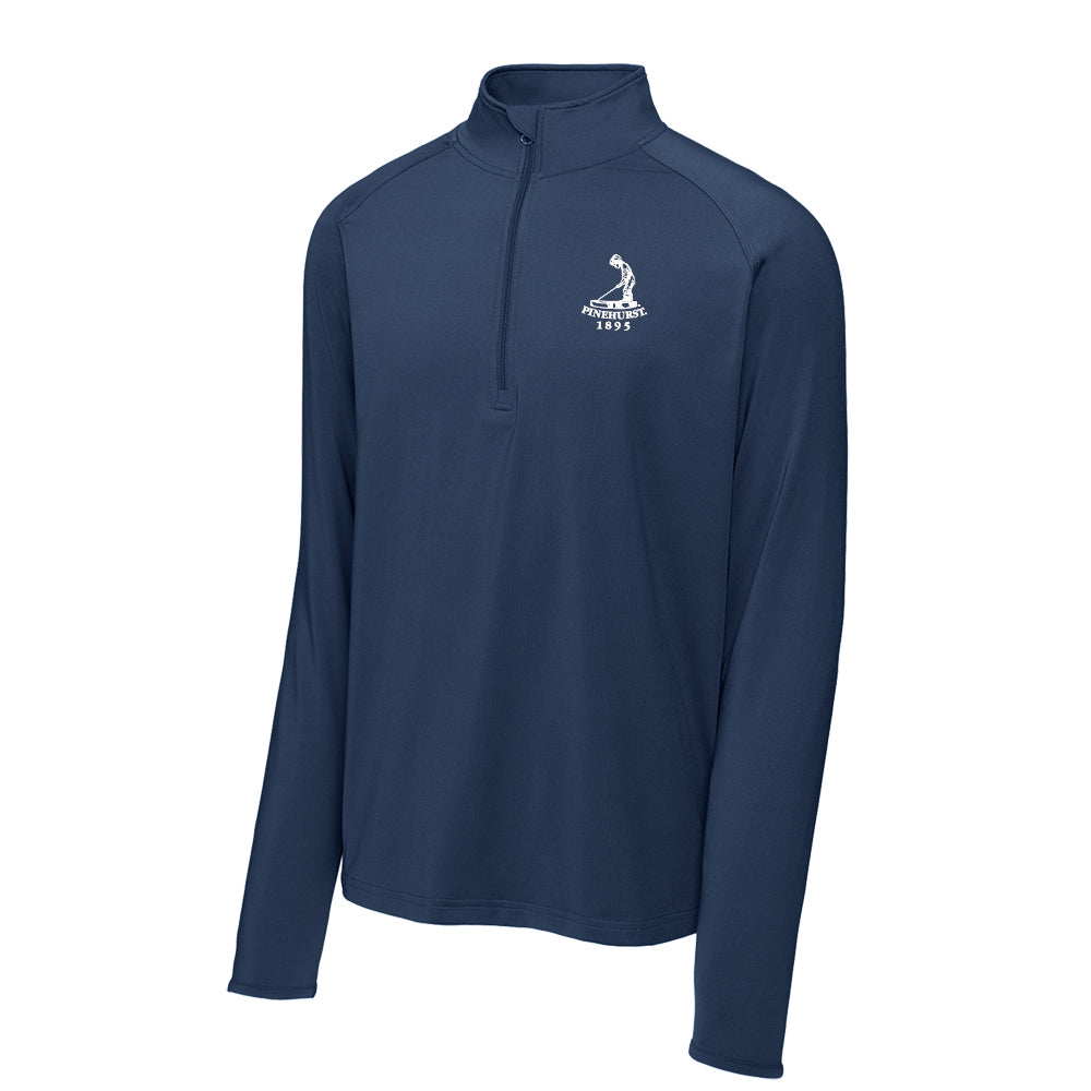 Pinehurst Sport-Tek® Sport-Wick® Stretch 1/4-Zip Pullover (Navy)