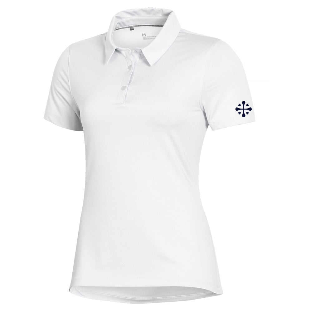 McLemore Under Armour Womens Performance Polo(White)