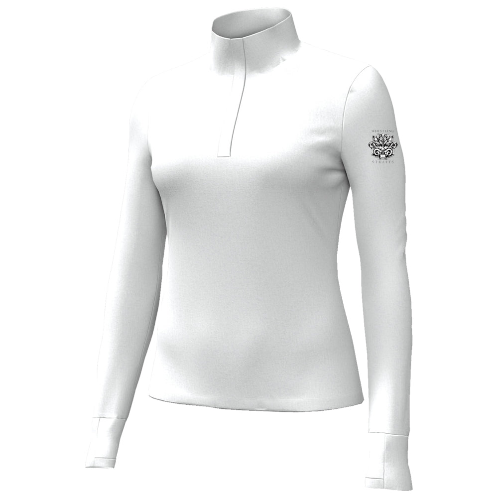 Whistling Straits Womens Under Armour Motion 1/4 Zip (White)
