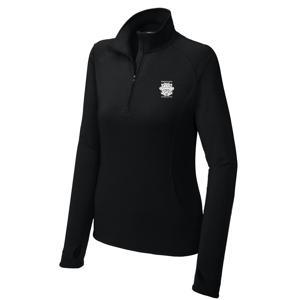 Whistling Straits Sport-Tek® Women's Sport-Wick® Stretch 1/4-Zip Pullover (Black)